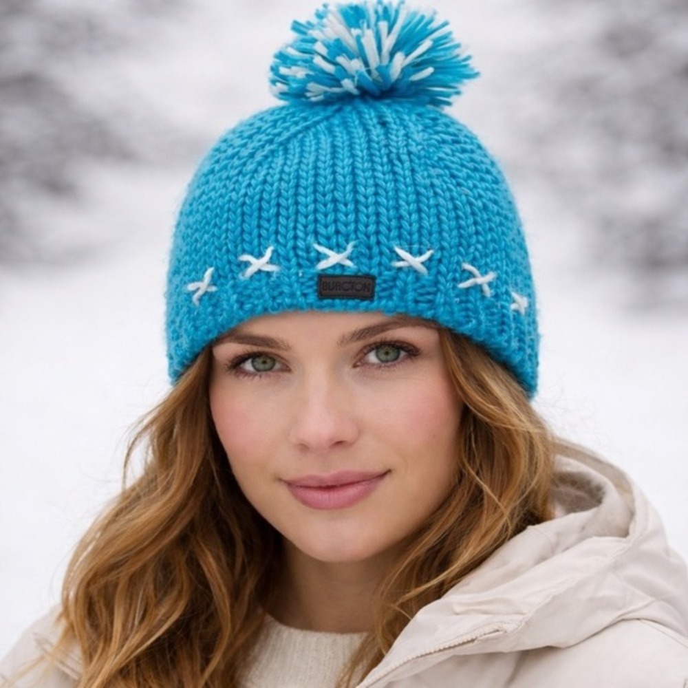 Burton Bright‎ Blue Knit Beanie Hat